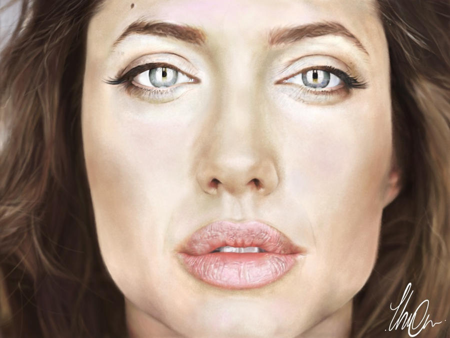 Angelina Jolie portrait by Hearny777 on deviantART
