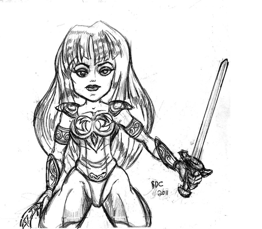 xena coloring pages - photo #32