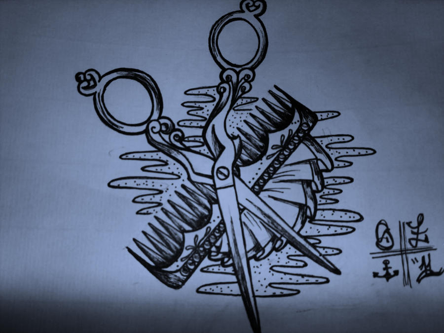 scissor tattoo sketch by ShellyZTrueheartInk on deviantART
