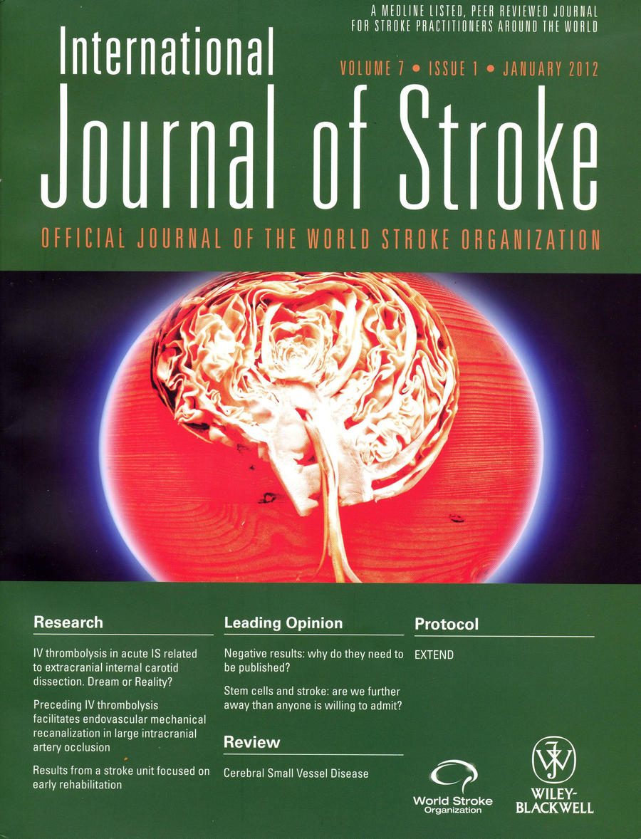 International Journal of Stroke 2012 cover 
