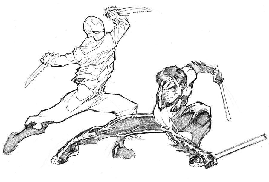 dc comics nightwing coloring pages - photo #6