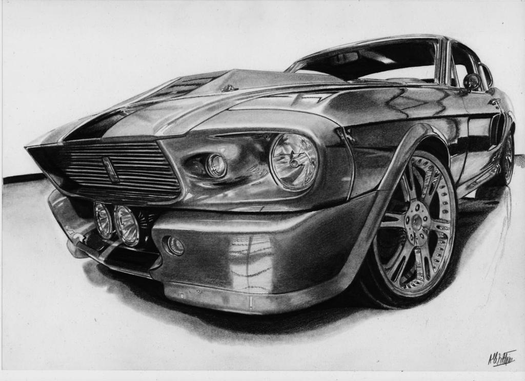 Car drawing ford gt500 #9