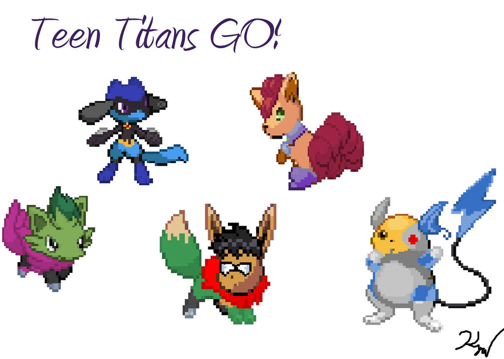 Teen Titans / Pokemon Fan Art
