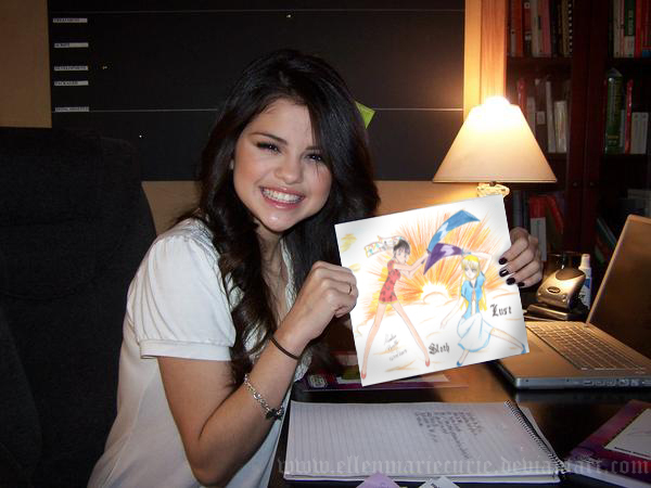 selena gomez drawing pictures. Selena Gomez with my drawing