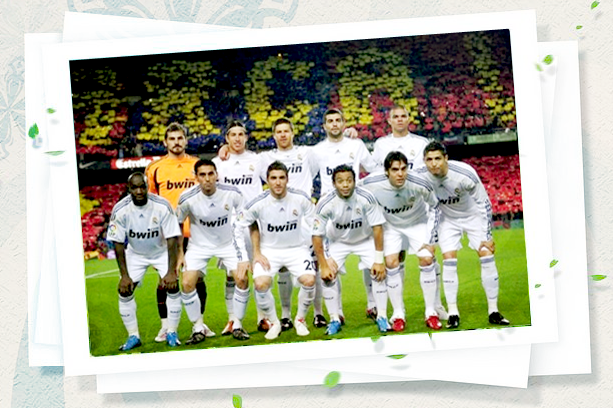 real madrid 2011 team photo. real madrid 2011 logo.