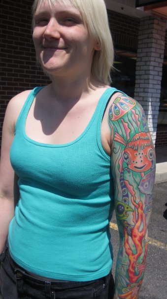 Silly Fish Sleeve - sleeve tattoo