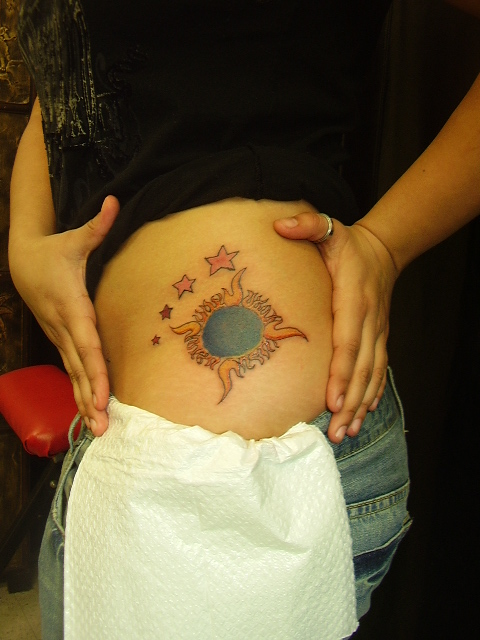 sun and moon tattoos