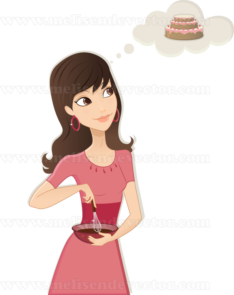 clipart girl cooking - photo #30