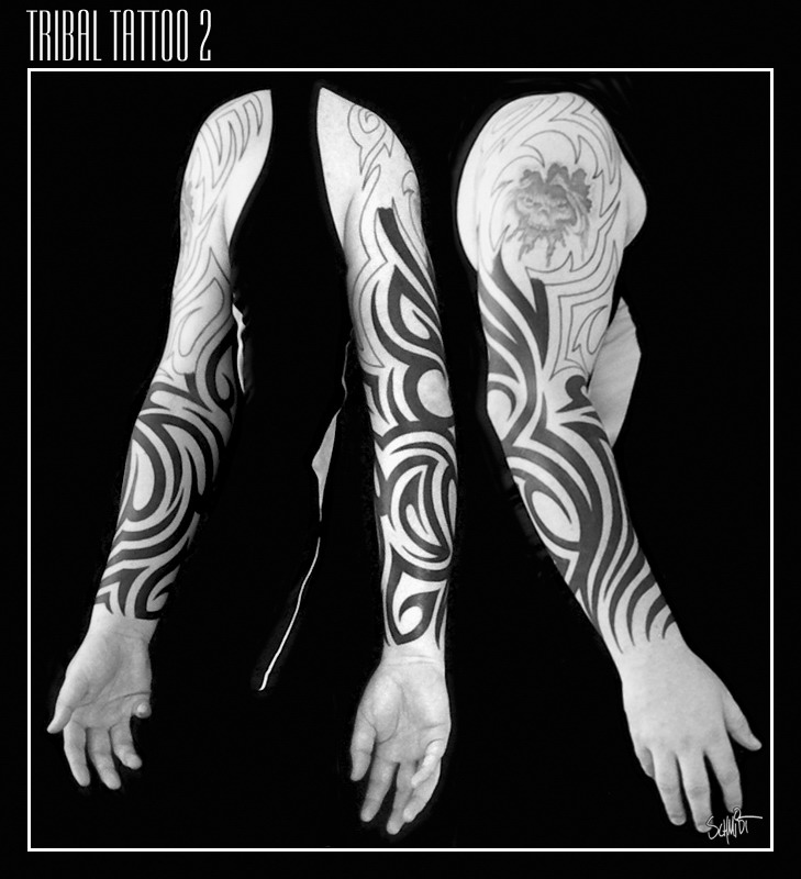 Tribal Tattoo BW2