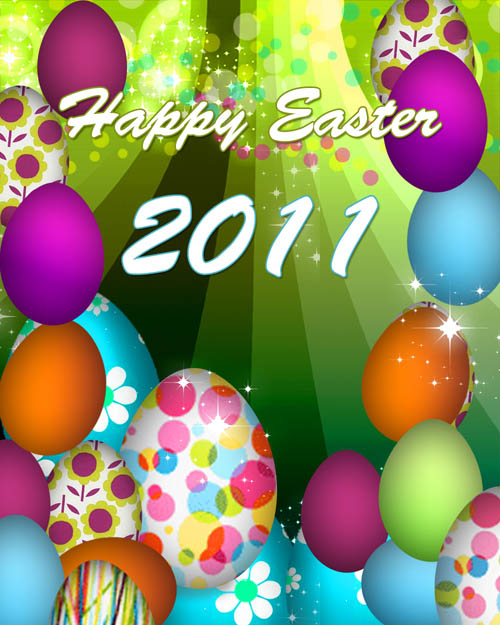easter 2011 backgrounds. easter 2011 eggs by ~galaxark