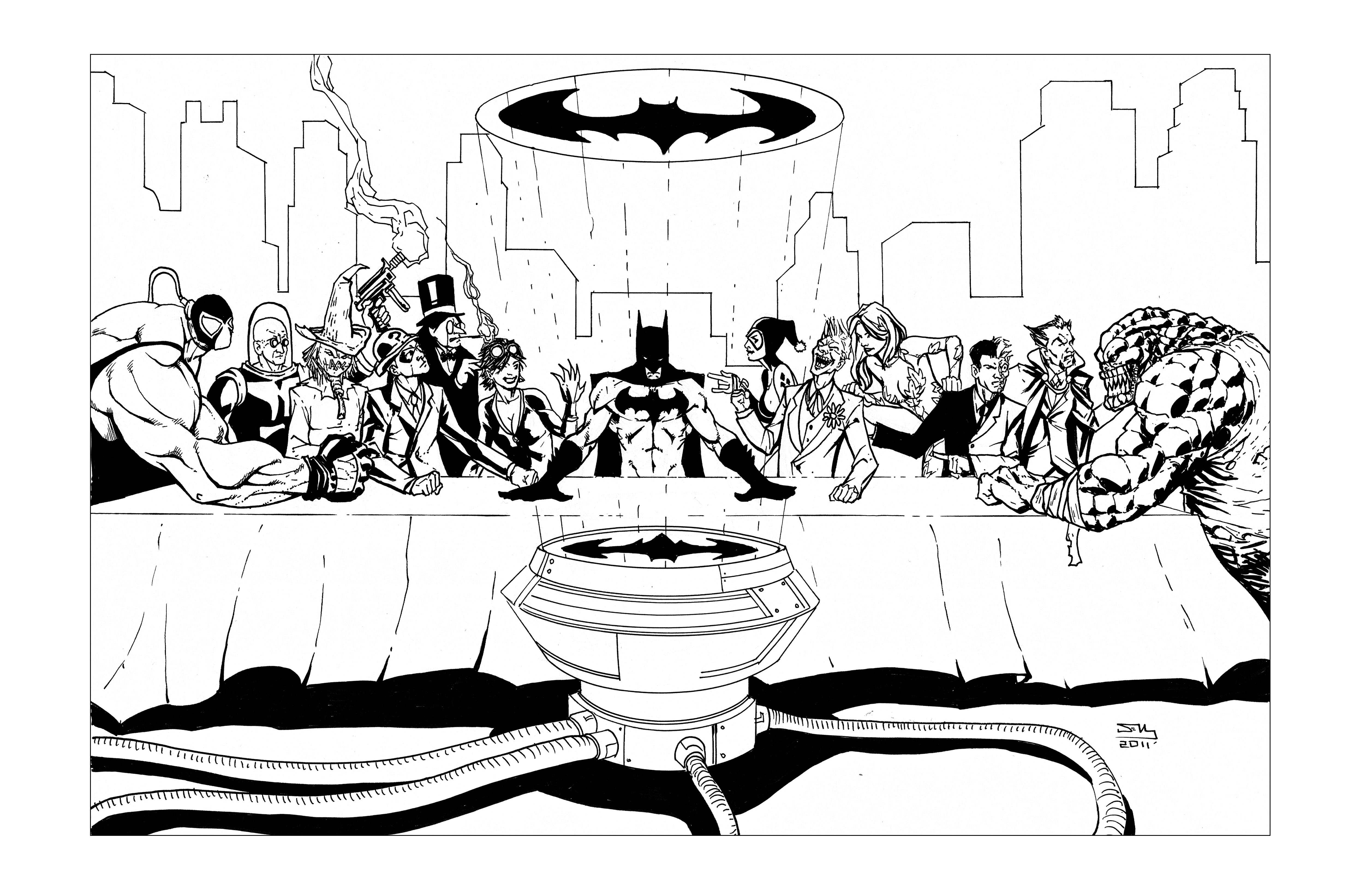 name batmans enemies coloring pages - photo #29