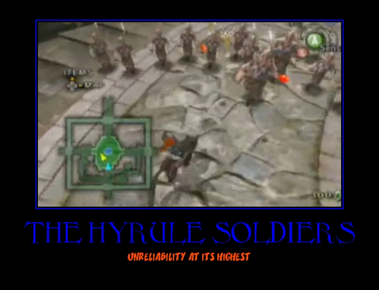 Zelda hyrule soldiers demotivational poster by Dbgtinfinite