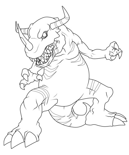 ultimate digimon coloring pages - photo #19
