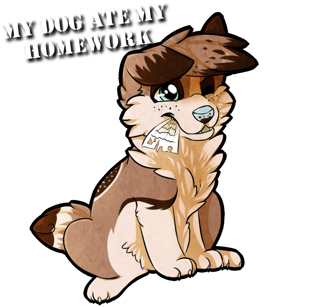 dog ate homework clipart - photo #6