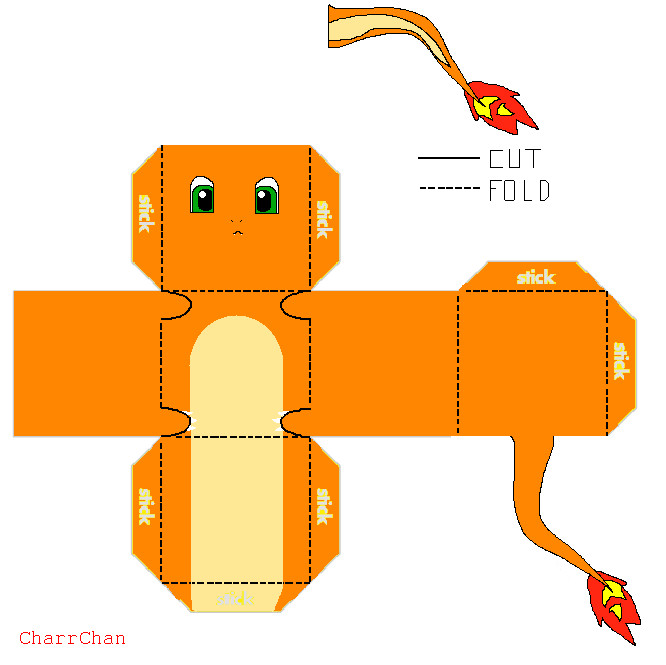 Charmander Templates Charizard by template Papercraft papercraft charizard Pokemon papercraft