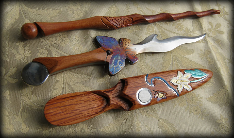 Butterfly Athame and Wand Set by Fableblades on DeviantArt