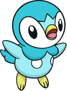 Shiny Piplup Global Link Art by TrainerParshen