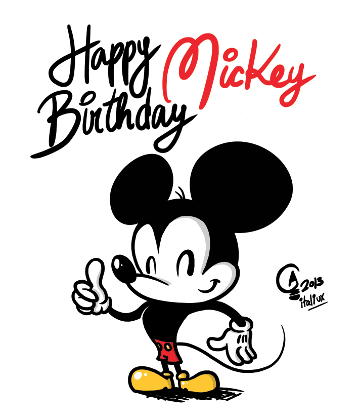mickey mouse happy birthday clip art - photo #47