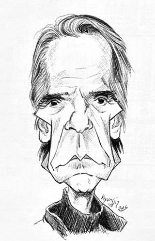 Jeremy Irons caricature