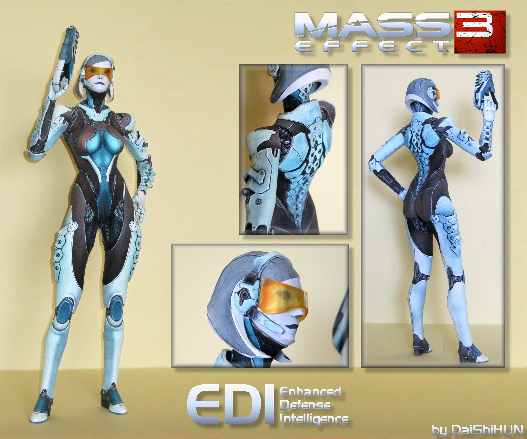 Mass Effect 3 EDI Papercraft