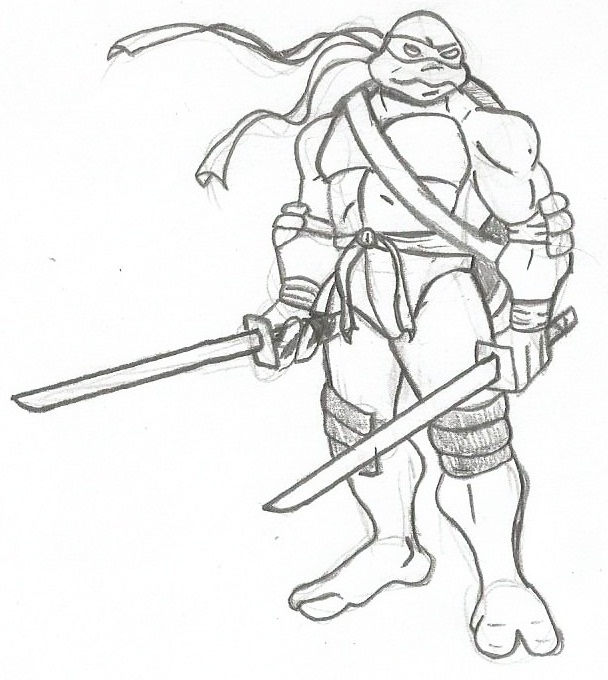 Tartarugas ninjas desenho / LetsDrawIt