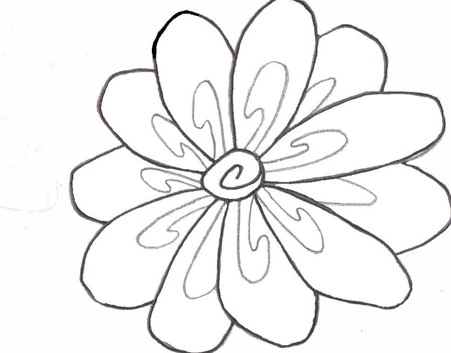 Simple Flower tattoo by