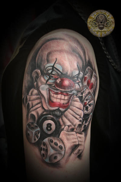 chicano bad clown dices more by 2FaceTattoo on deviantART
