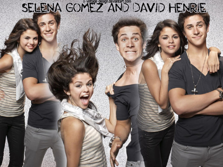 Selena Gomez and David Henrie by xvintagedesign on deviantART