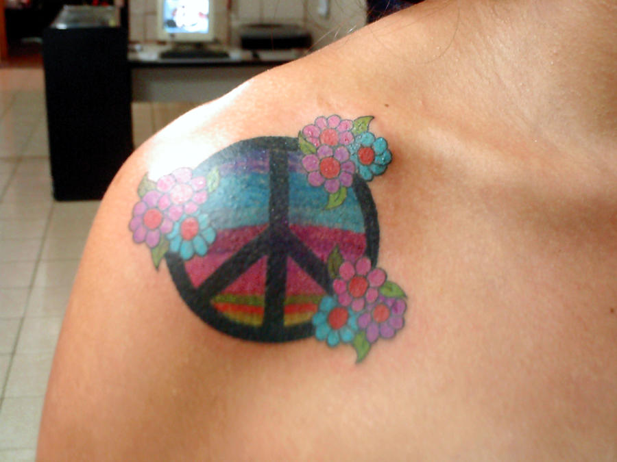 love symbol tattoo. Symbol Peace and Love by