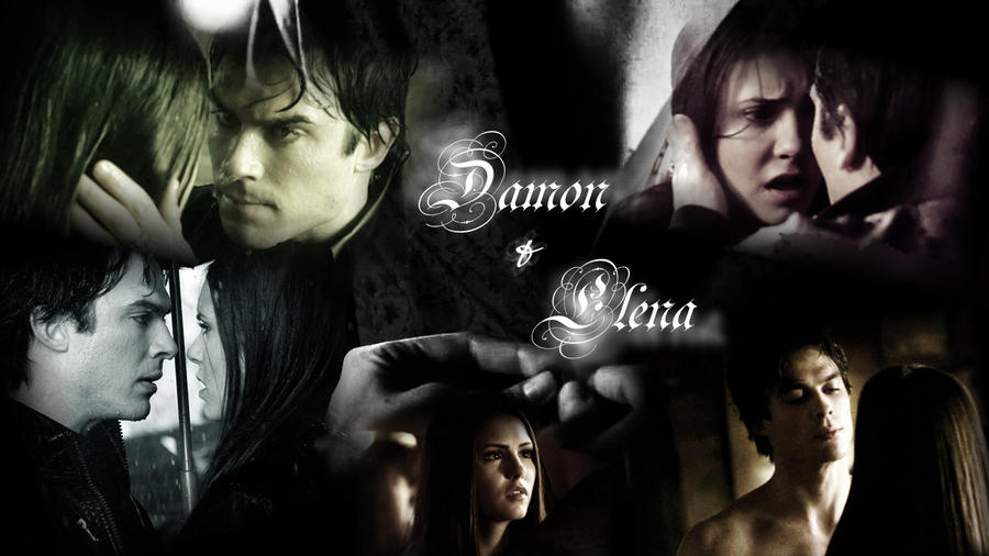 Damon and Elena Wallpaper by ~MizSweet on deviantART