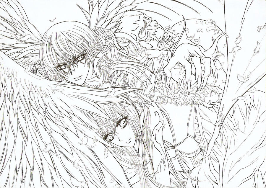 manga characters coloring pages vampire knight - photo #33
