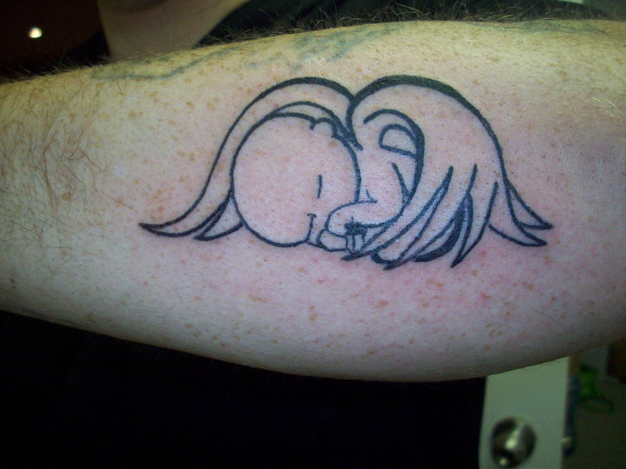 angel baby tattoos. aby angel tattoo by