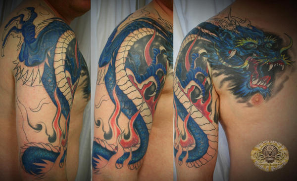 3 session Asia Dragon Cover up by 2FaceTattoo on deviantART
