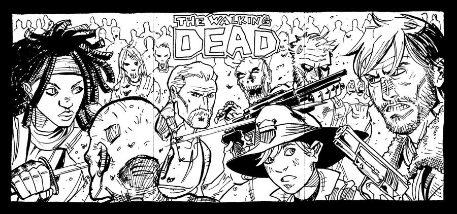 walking dead coloring pages for adults - photo #4