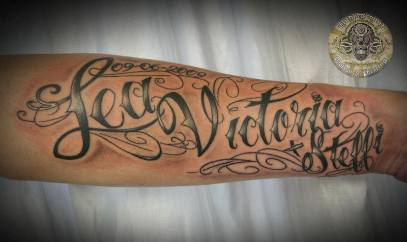 chicano lettering date tat by 2FaceTattoo on deviantART
