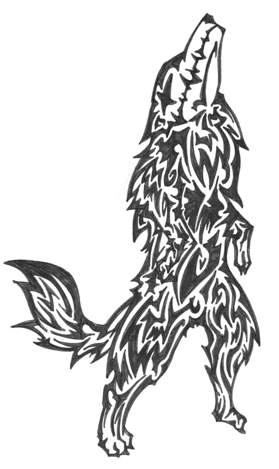 Wolf tattoo design 2 by
