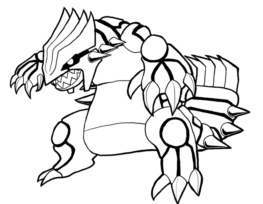 pokemon. groudon colouring pages
