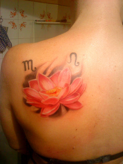 lotus tattoo by realx1 on