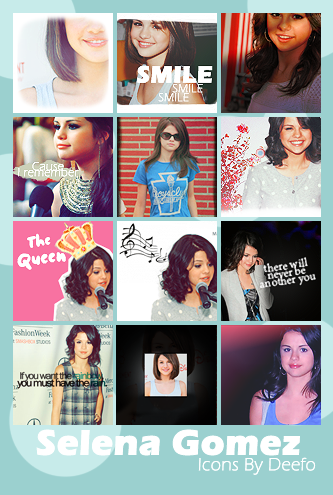 Selena Gomez Icons by deefo by Deefo on deviantART