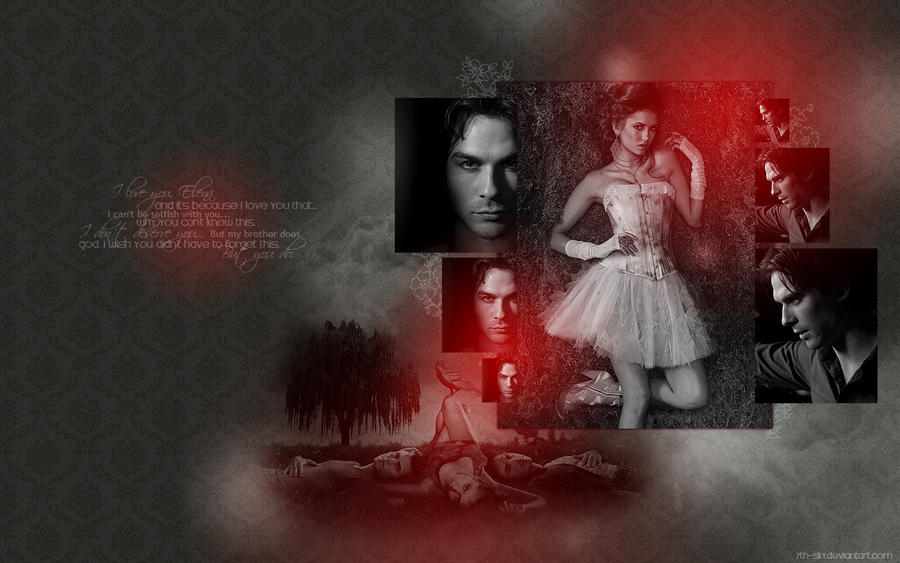 vampire diaries wallpaper. Vampire Diaries wallpaper by ~7th-sky on deviantART