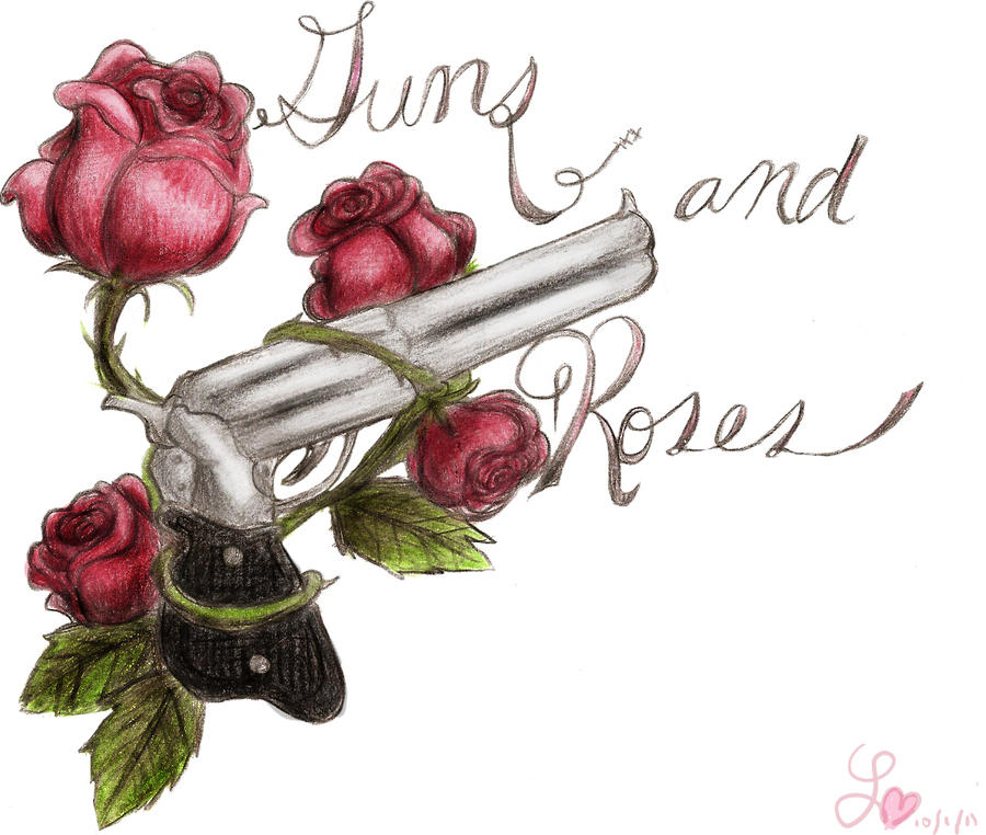 Tattoos Of Guns And Roses. guns n roses tattoo.