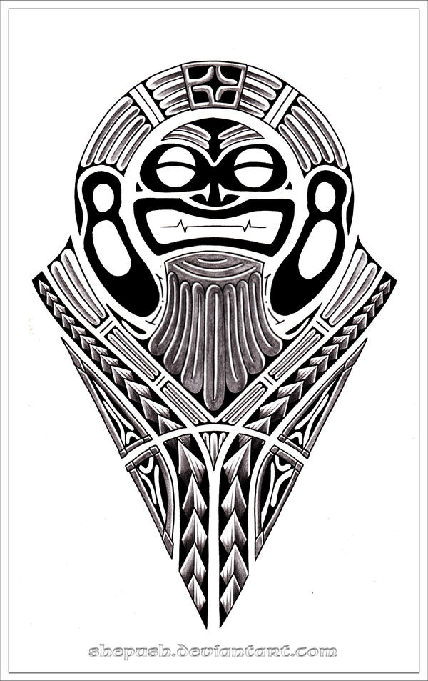 Tribal Sleeve Tattoo Stencil
