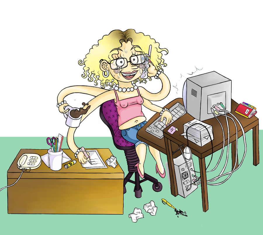 clipart overworked office worker - photo #27