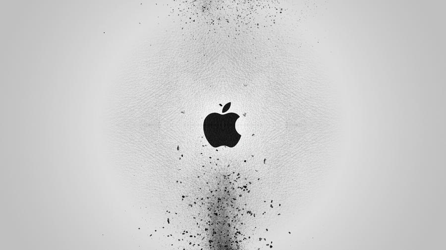 apple wallpaper hd black. Black Apple Explosion HD
