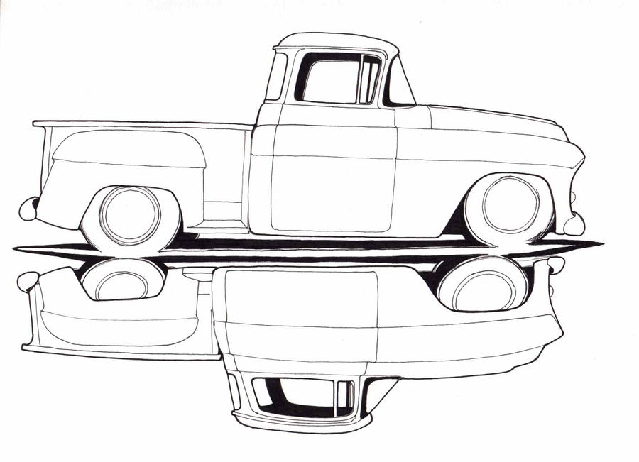 old chevy truck coloring pages - photo #28