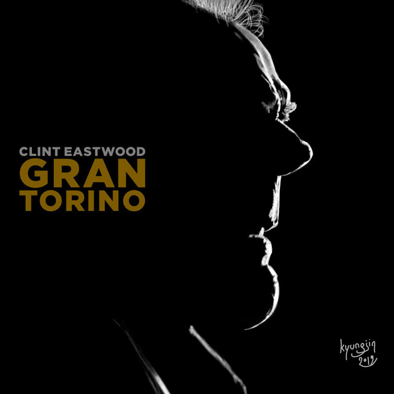 Clint Eastwood Gran Torino caricature