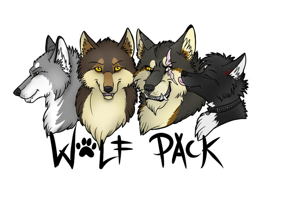 free clip art wolf pack - photo #5