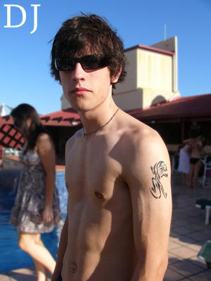 Derek's Tattoo Poolside