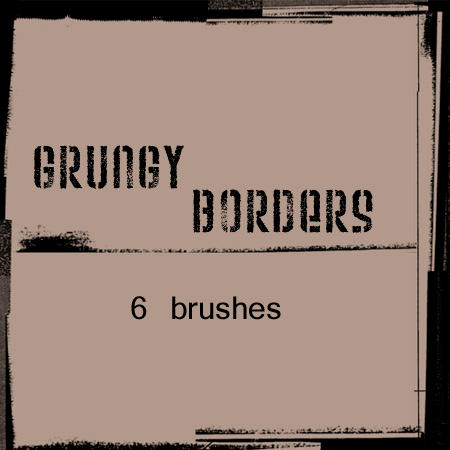 photoshop border brushes