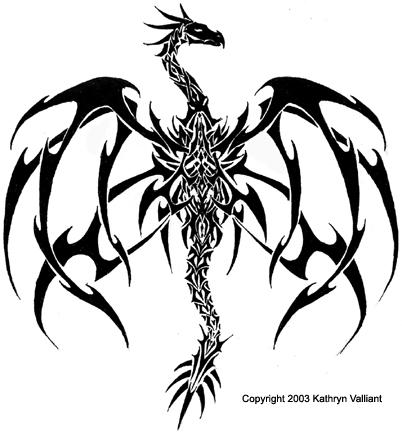 Kats Dragon Tatoo Version 1 by wasurera on deviantART
